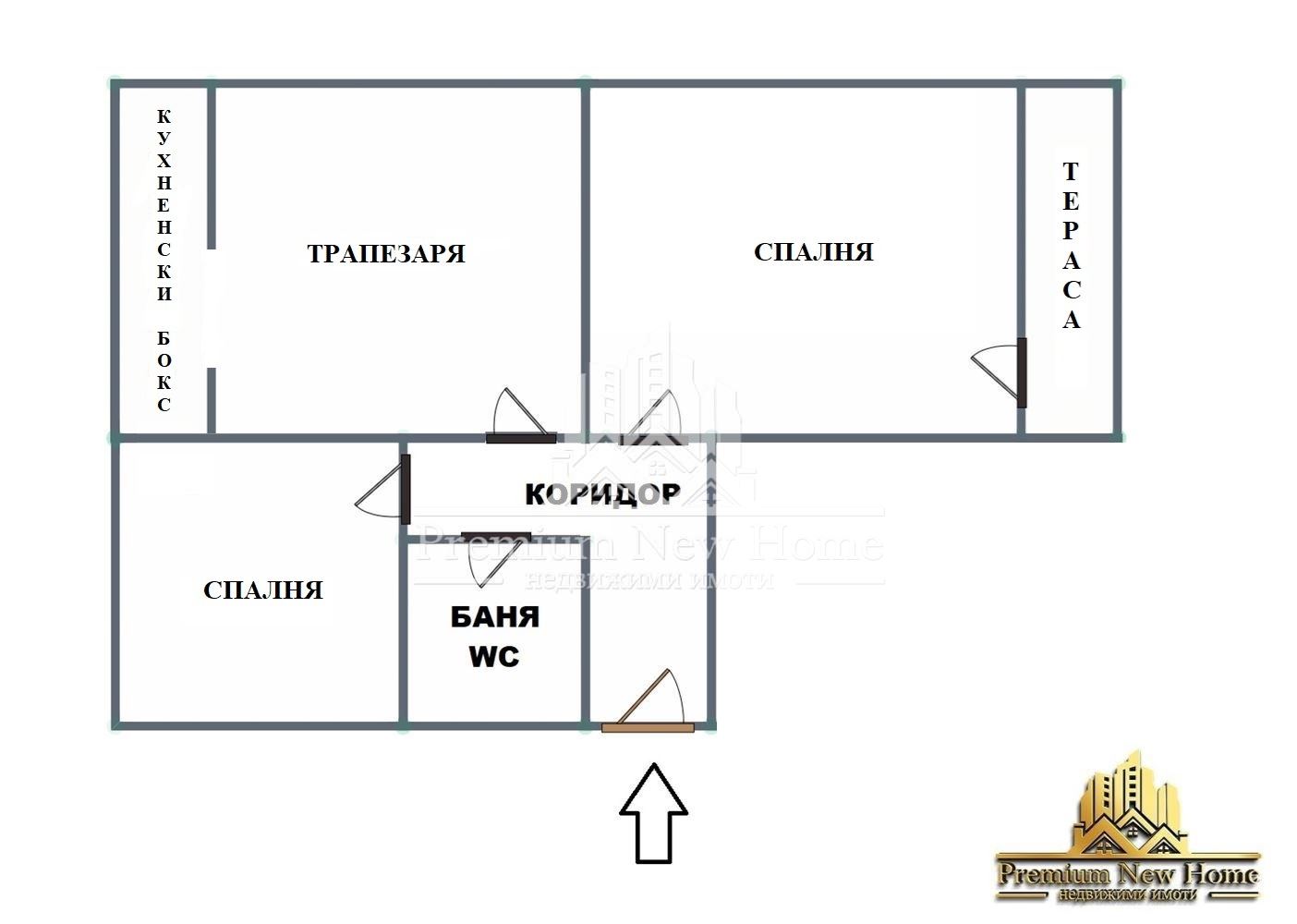 2-стаен - Перник, област, гр.Радомир - 0